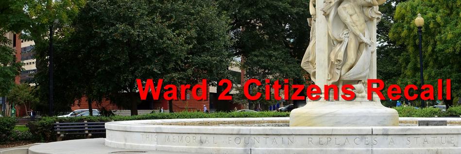 Ward 2 Citizens Recall banner