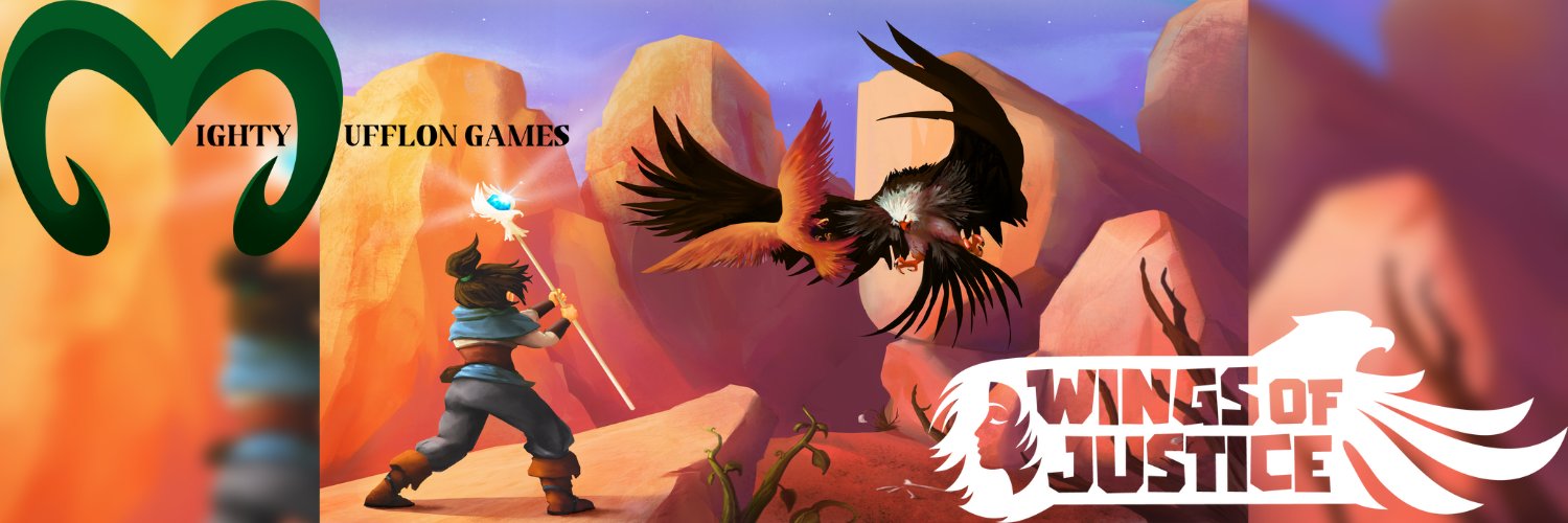 🐏 Mighty Mufflon Games 🦅 Wings of Justice banner