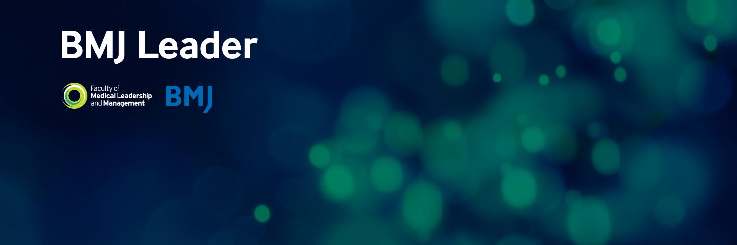 BMJ Leader's banner