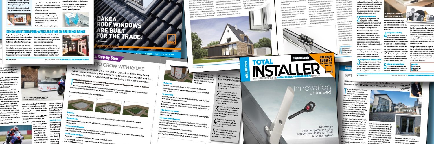 Total Installer Magazine banner