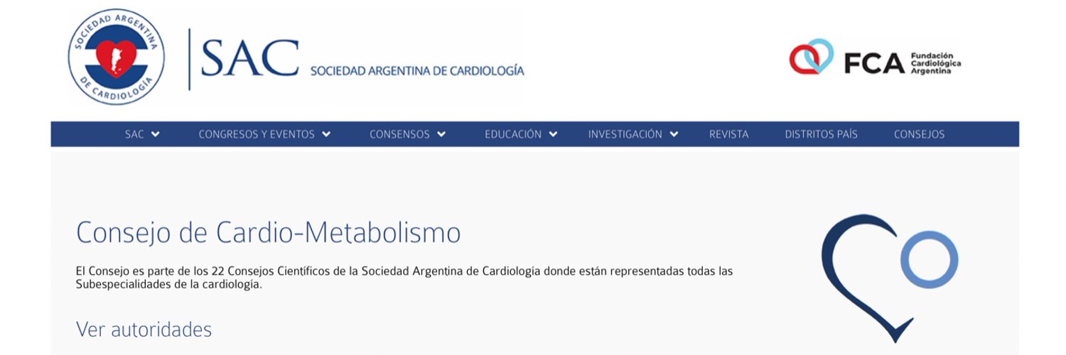 Consejo de Cardiometabolismo SAC Profile Banner
