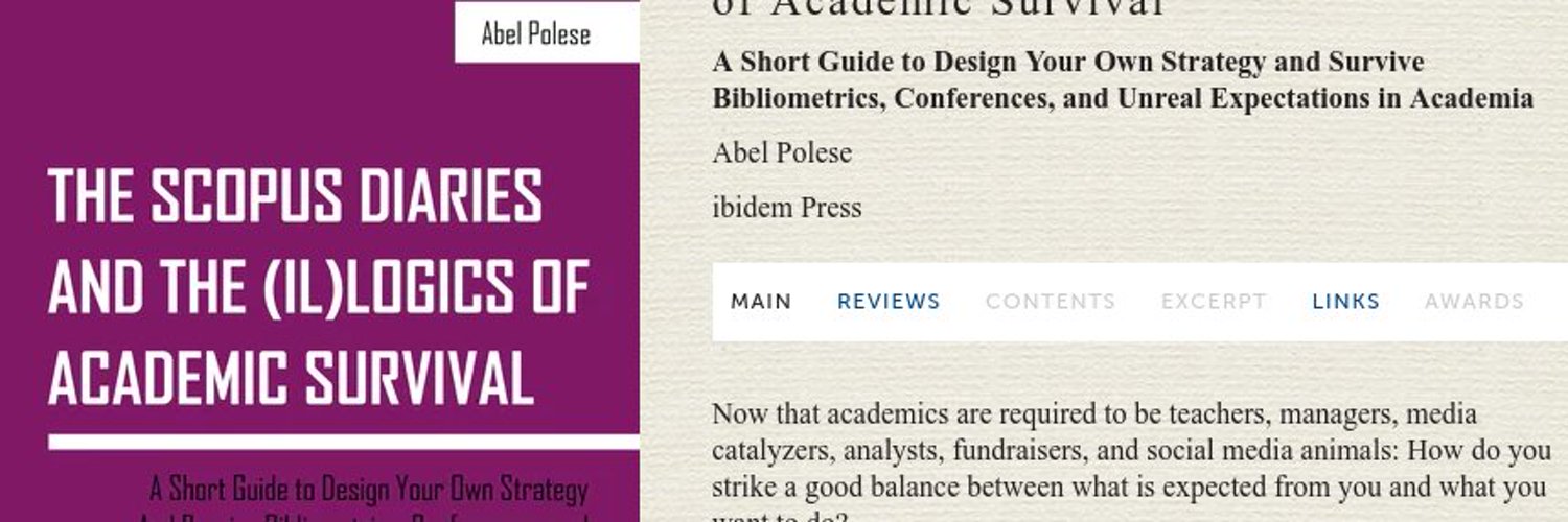 The Scopus diaries and the (il)logics of academia Profile Banner