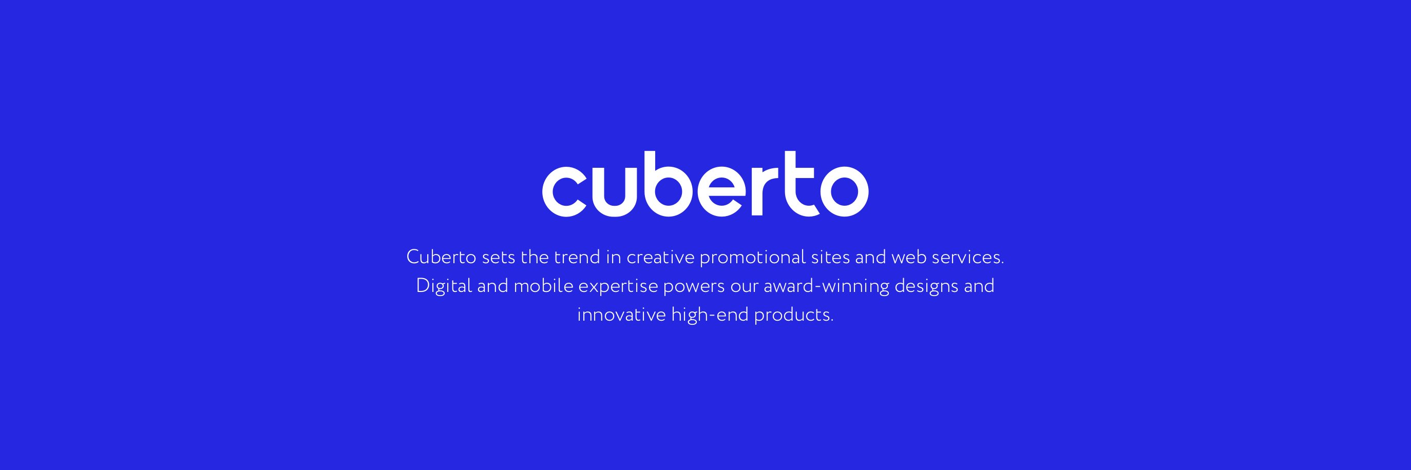 Cuberto banner