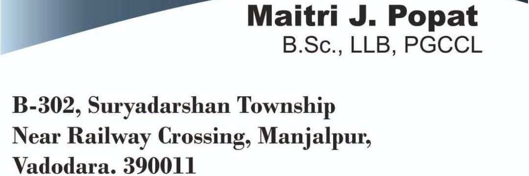 Advocate Maitri Popat banner