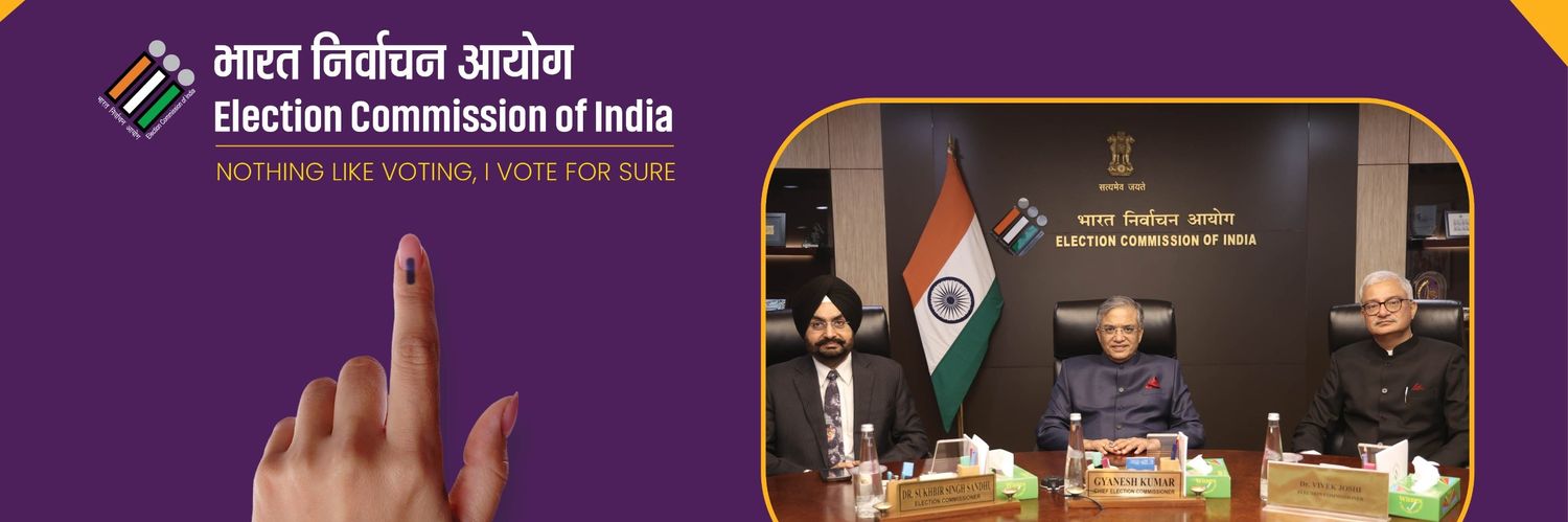 Election Commission of India's banner