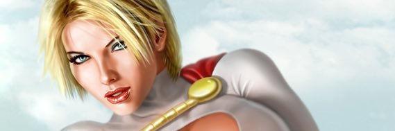 Karen Starr - Powergirl banner