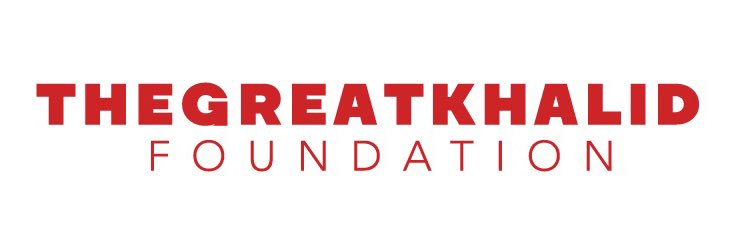 The Great Khalid Foundation banner