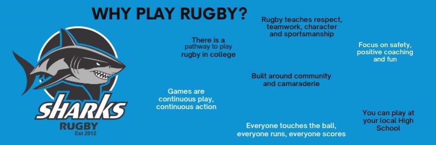 Parkland Sharks RFC banner