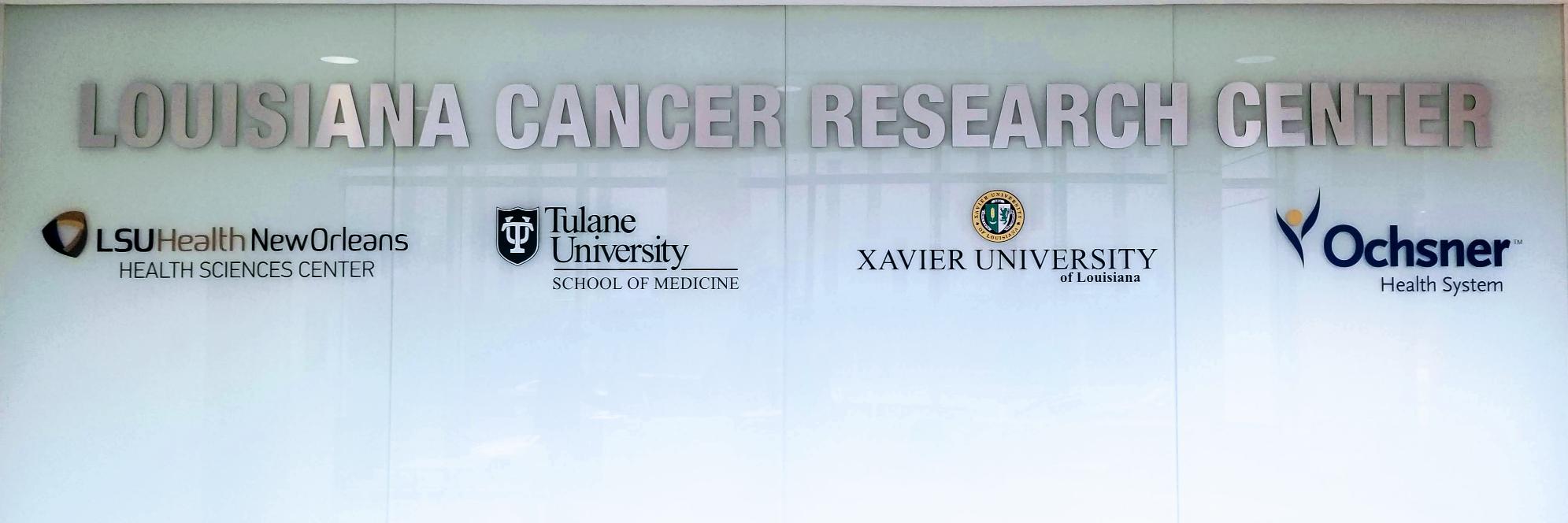 Louisiana Cancer Research Center's banner