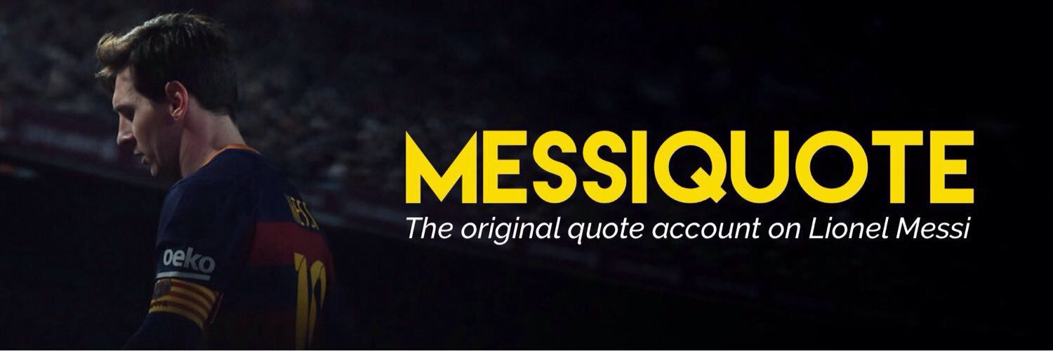Quotes on Messi 🗨️ banner