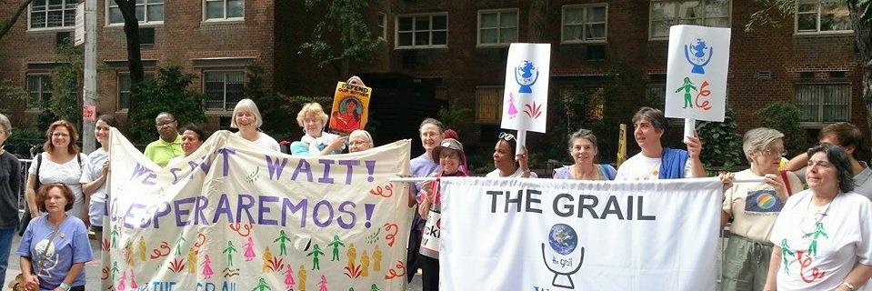 The Grail in the USA banner