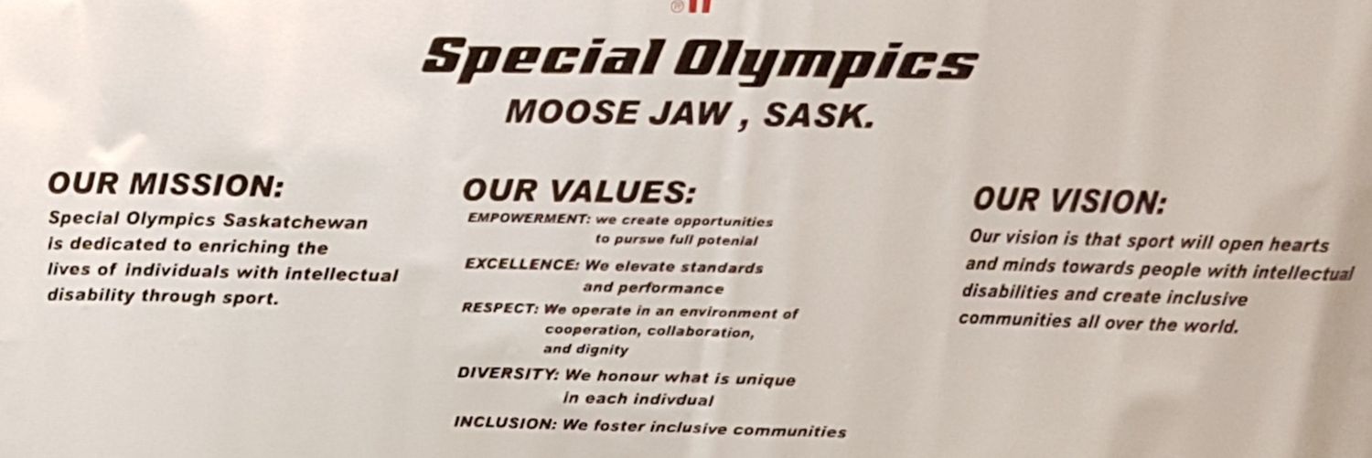 Special Olympics Moose Jaw banner