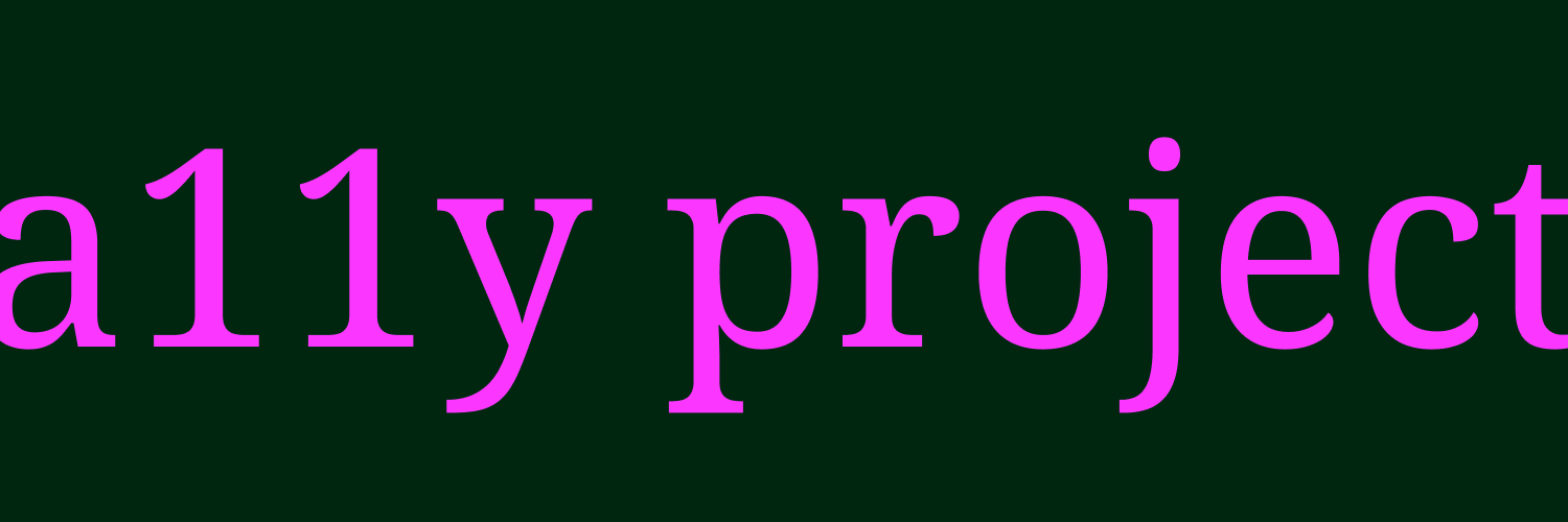 The A11Y Project banner