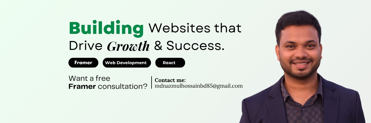 framerDevNazmul's profile banner image