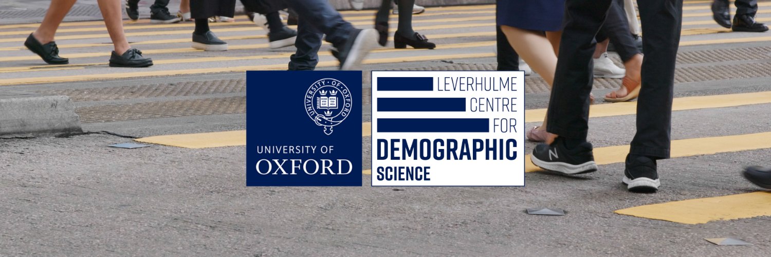 Leverhulme Centre for Demographic Science's banner