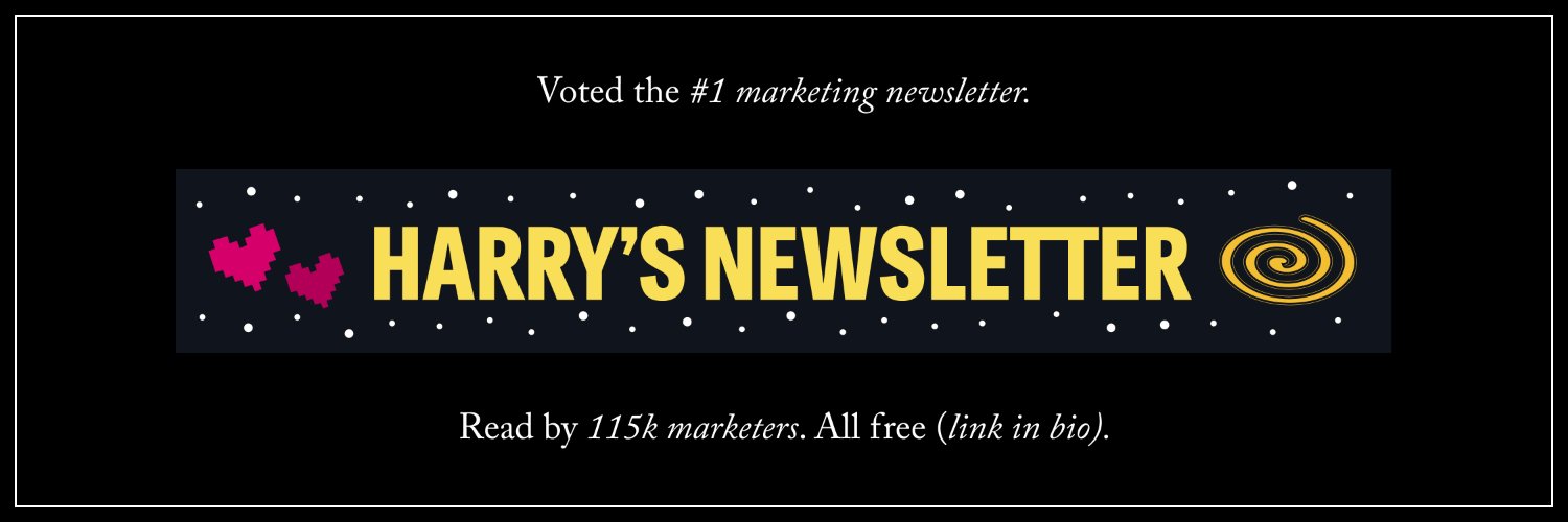 Harry's Marketing Examples Profile Banner