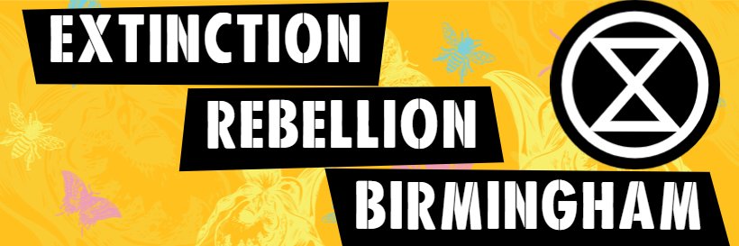 Extinction Rebellion Birmingham banner