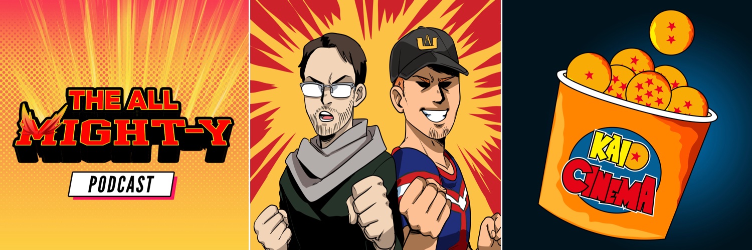 All Might-Y Podcast banner
