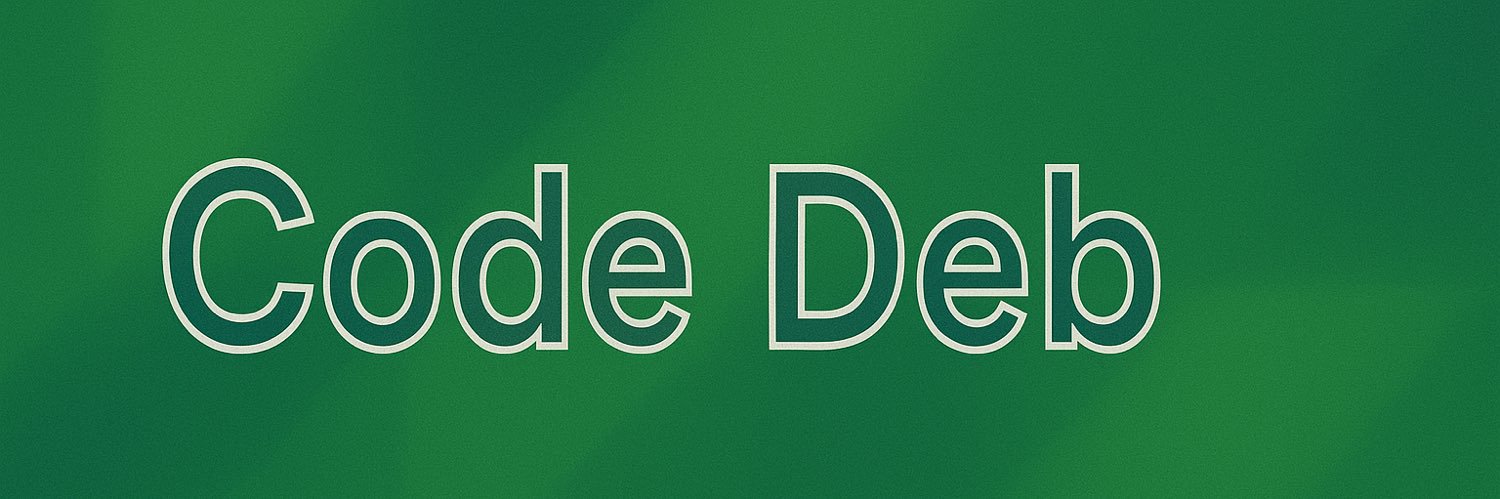 Code Deb 🎙📸🎥 banner