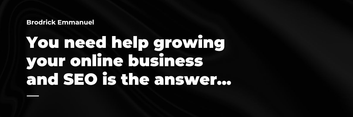 Brodrick Emmanuel Ebube banner