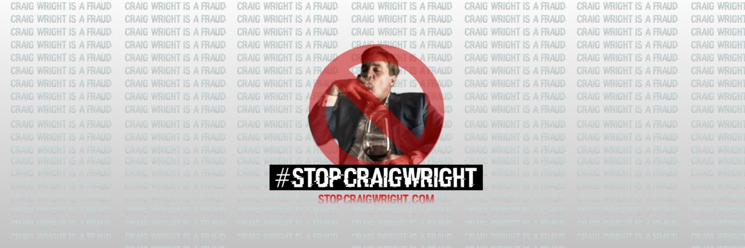 StopCraigWright's profile banner image