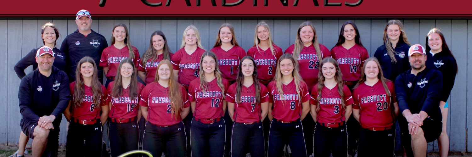 Prescott Cardinals Softball banner