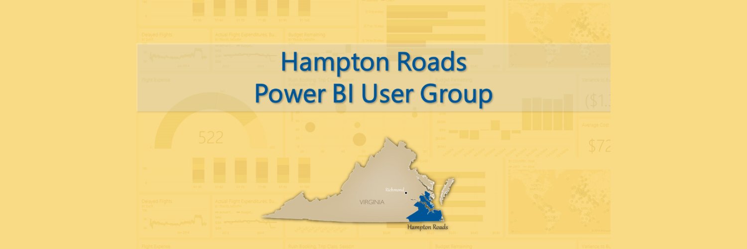 Hampton Roads Power BI User Group banner