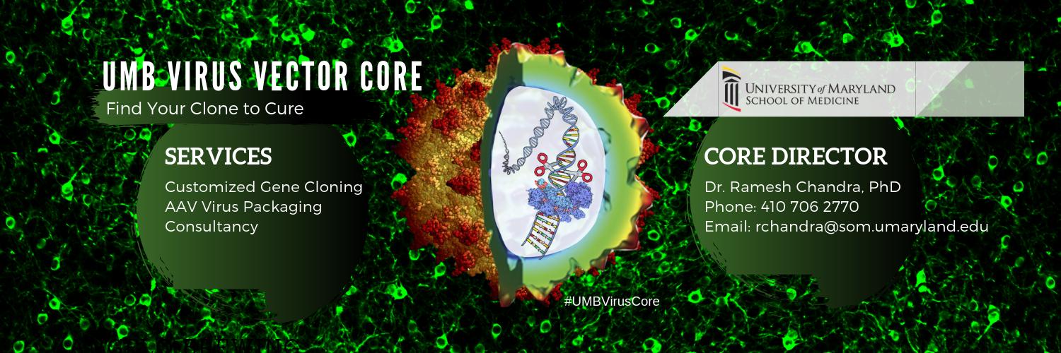 UMB Viral Vector Core banner