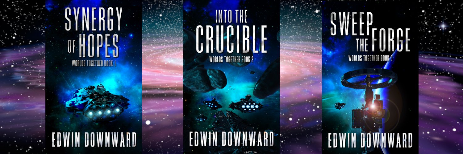 Edwin Downward A human author of science fiction banner