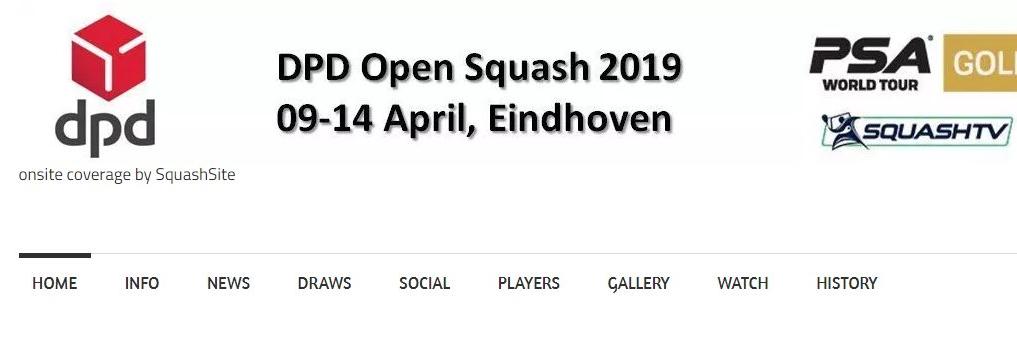 DPD Open Squash banner