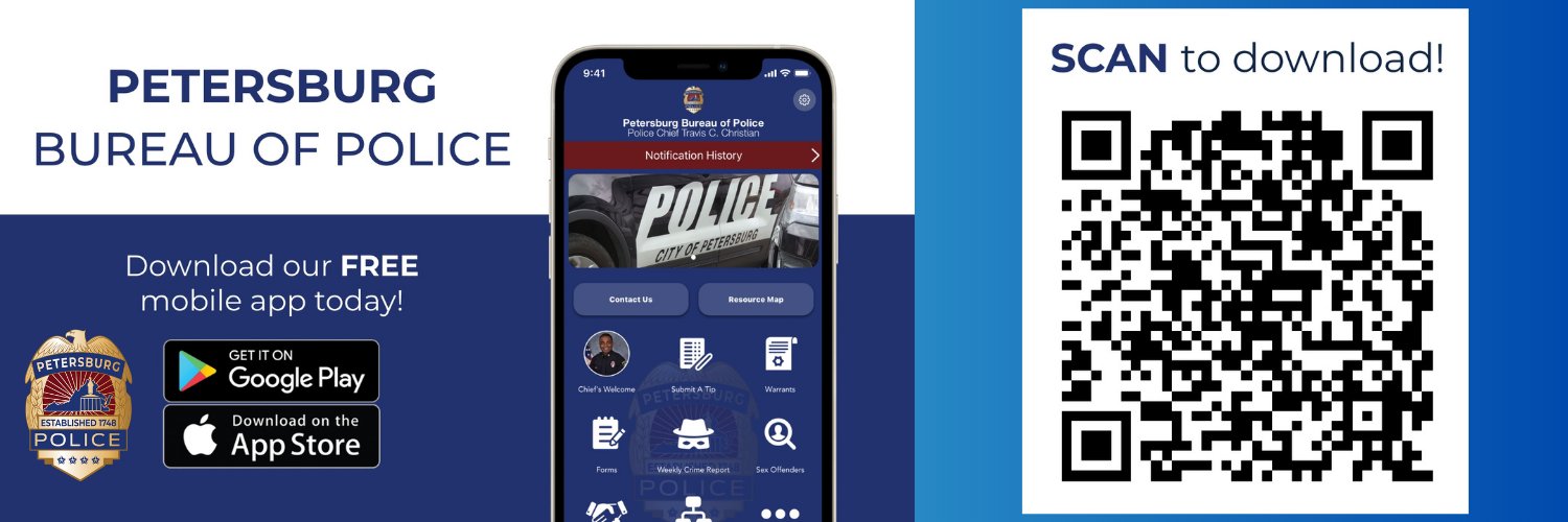 Petersburg Police's banner