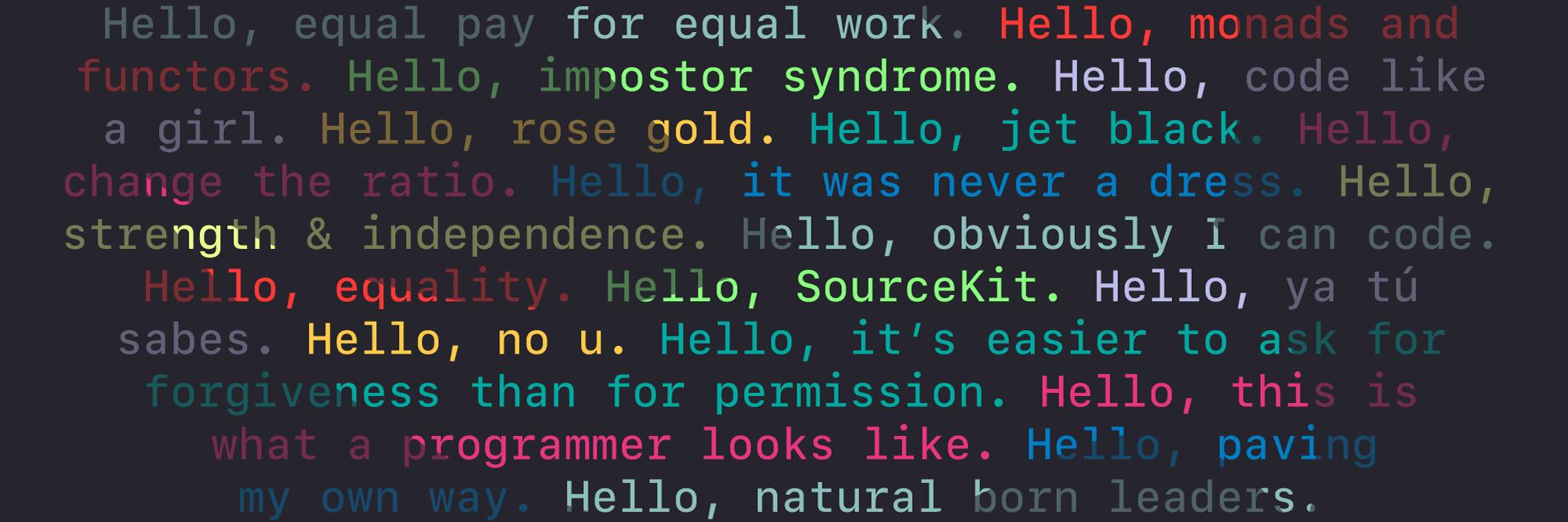 Ladies at WWDC banner