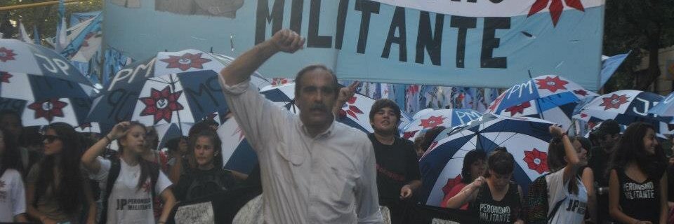 Militante de Perón's banner