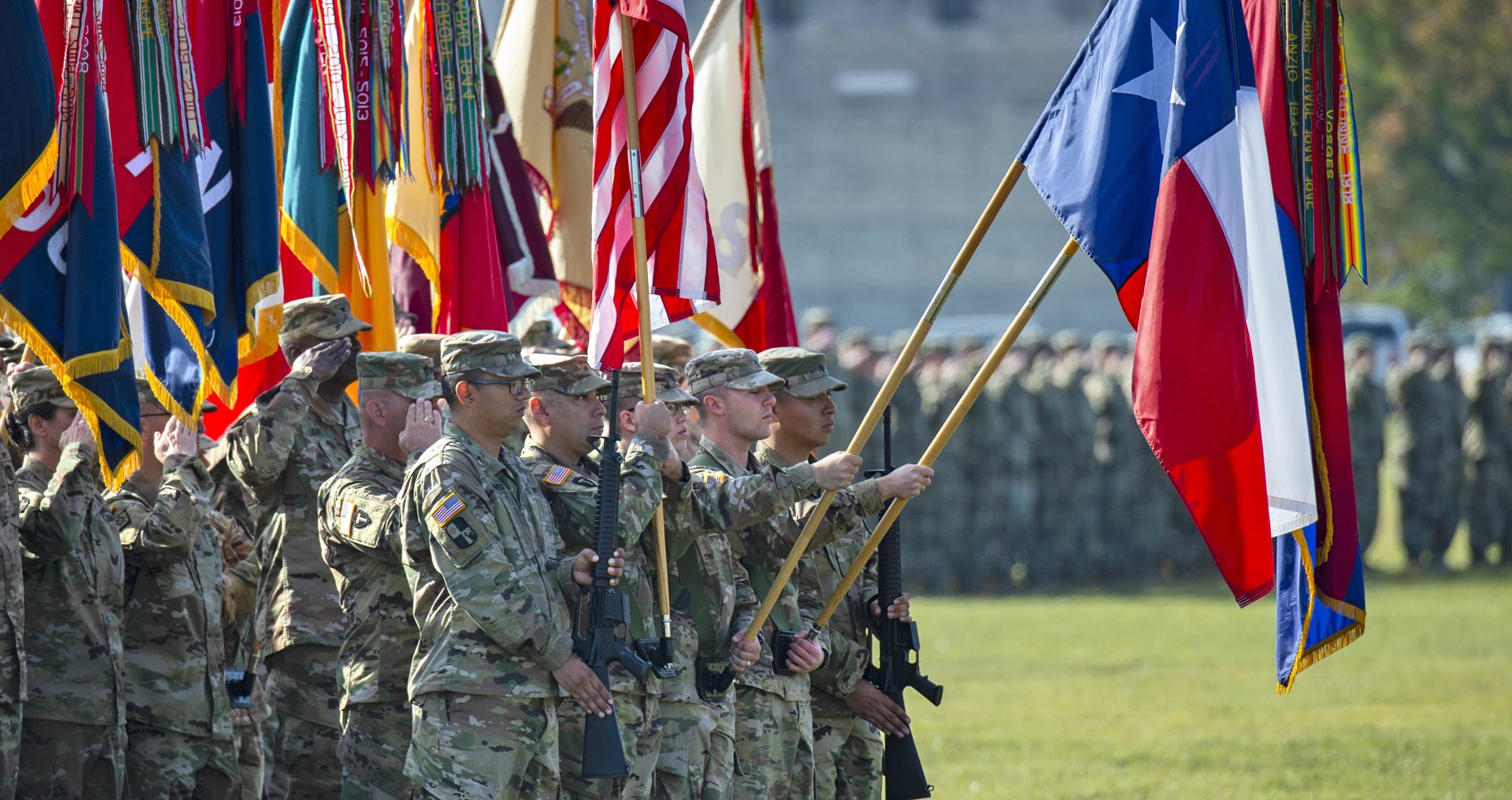 Texas Military Dept.'s banner