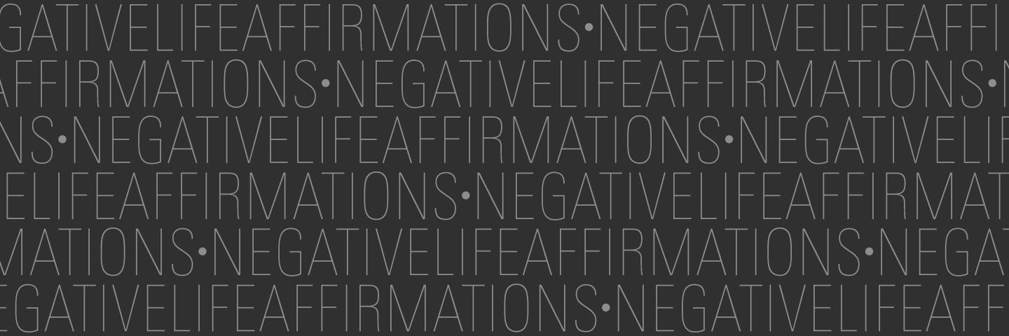 Negative Affirmations banner