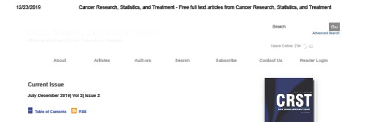 Cancer Research, Statistics and Treatment Profile Banner
