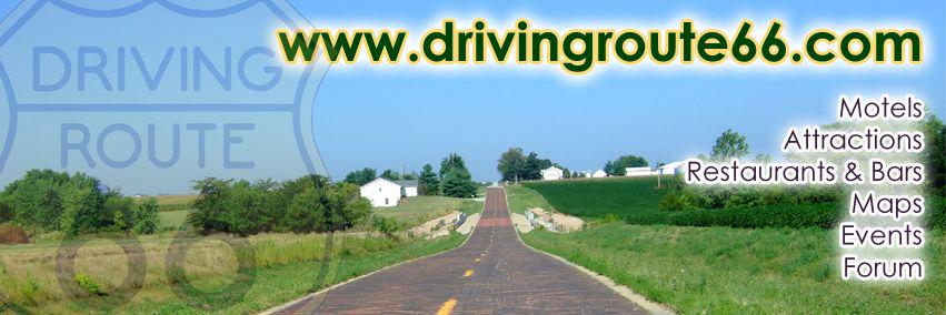 Driving Route 66 banner