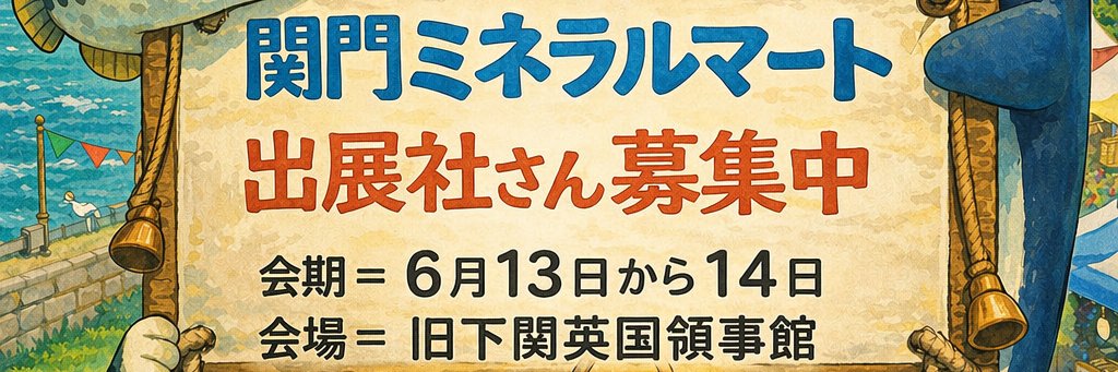 古物買取の天然石とレトロ雑貨！ビルマミッション【公式】６月１３日〜６月１４日の関門ミネラルマート出展 banner