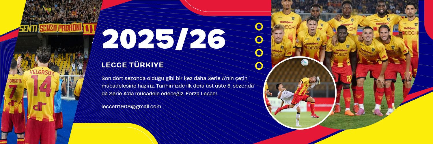 U.S. Lecce Türkiye 🇹🇷🇮🇹 banner