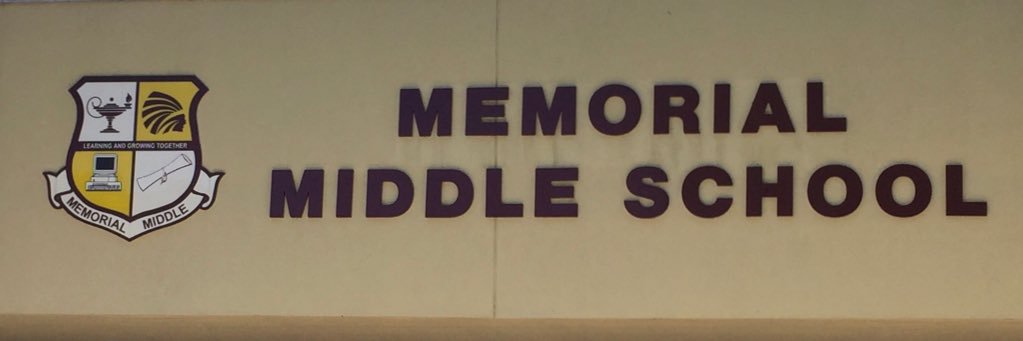 Memorial Middle School banner