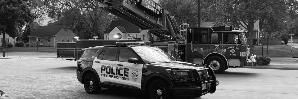 Hopkins Police banner