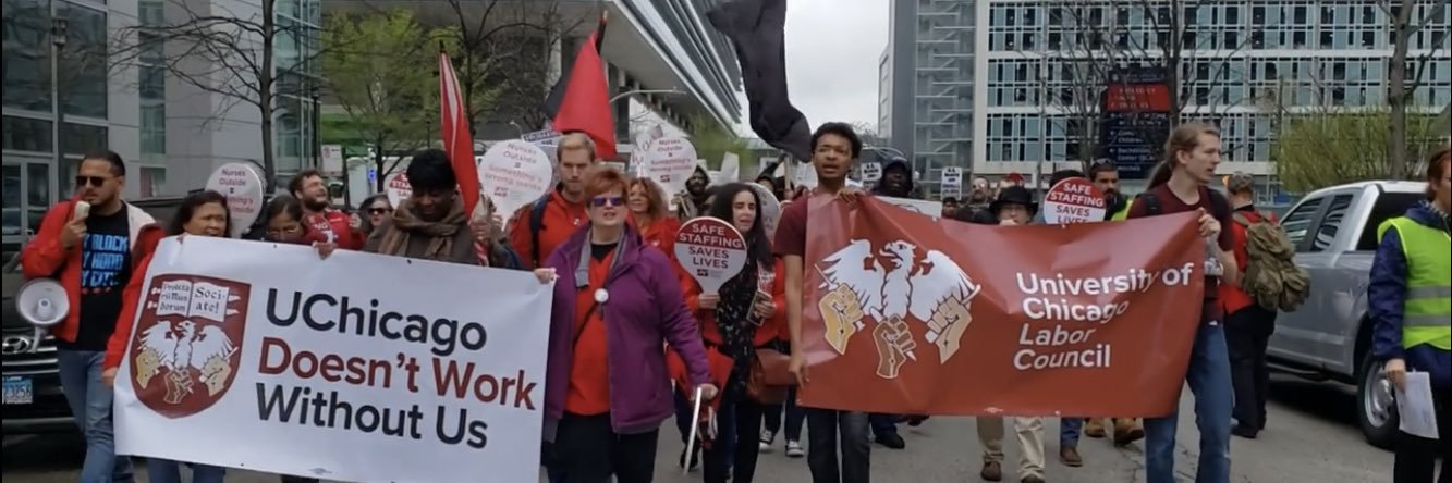 UofC Labor Council ✊🏽✊🏿✊🏾 Black Lives Matter banner
