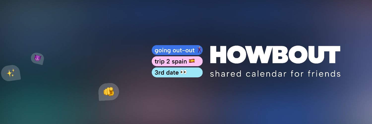 Howbout social calendar banner