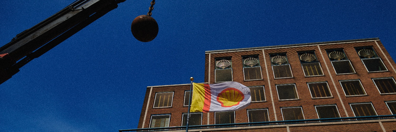 Shell Must Fall! banner