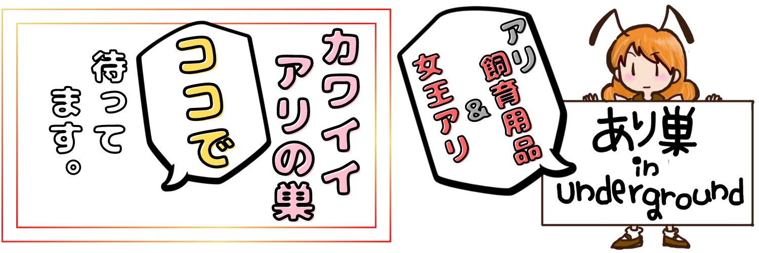 あり巣 in underground｜失敗しにくいアリの巣を販売中 banner