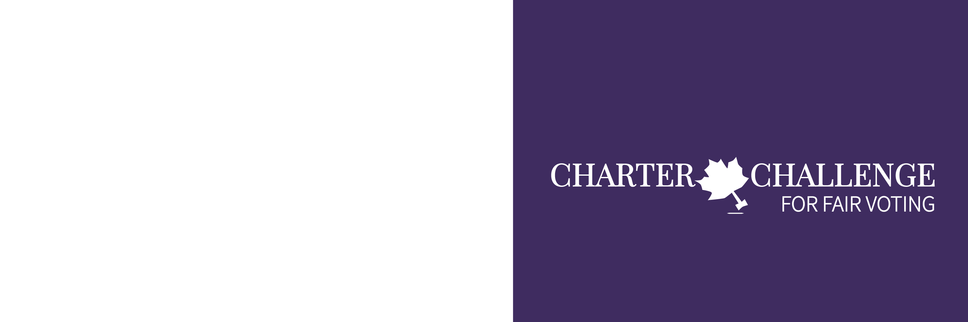 Charter Challenge for Fair Voting banner