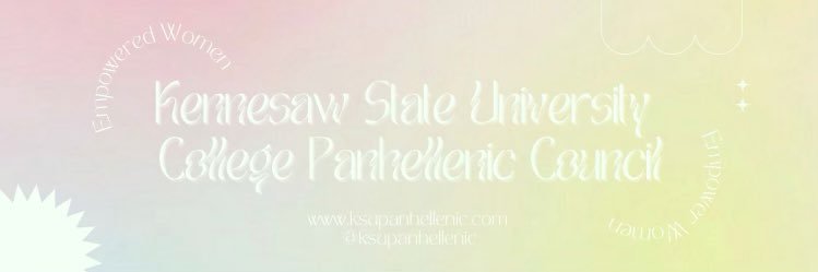 Kennesaw State Panhellenic banner