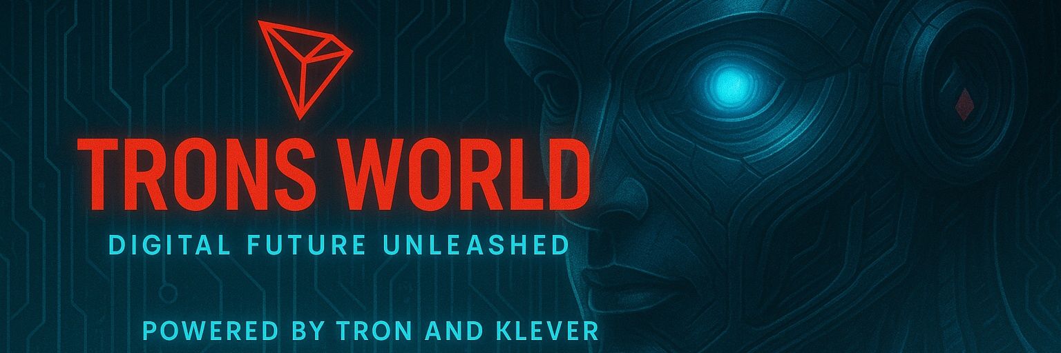 TRONS WORLD 🌞🌍 tron@tronsworld.ca #TRX #ETH #KLV banner