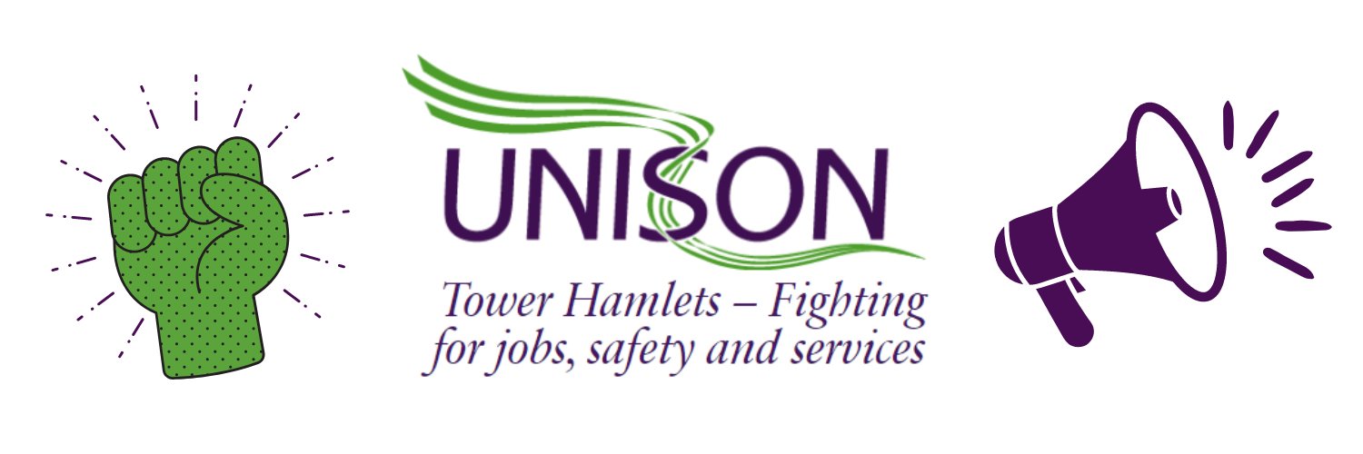 Tower Hamlets UNISON banner