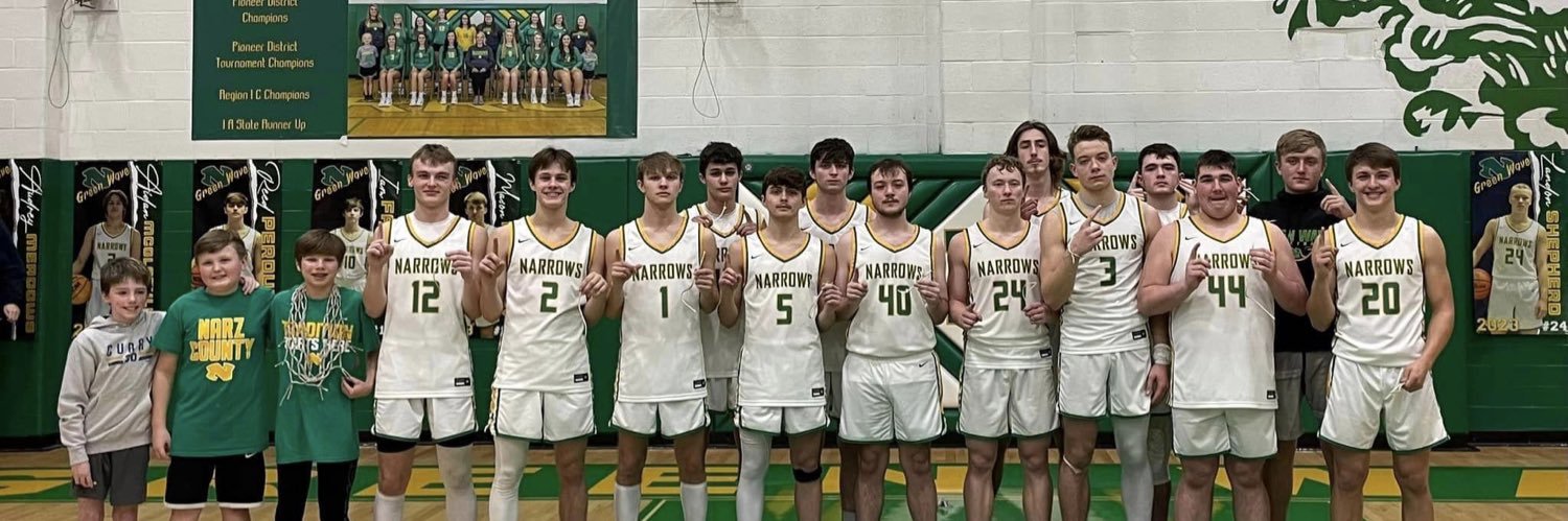 Narrows Green Wave Basketball banner